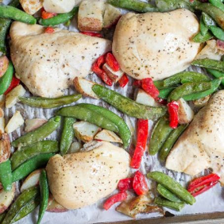 Chicken and Vegetables Sheet-Pan Meal